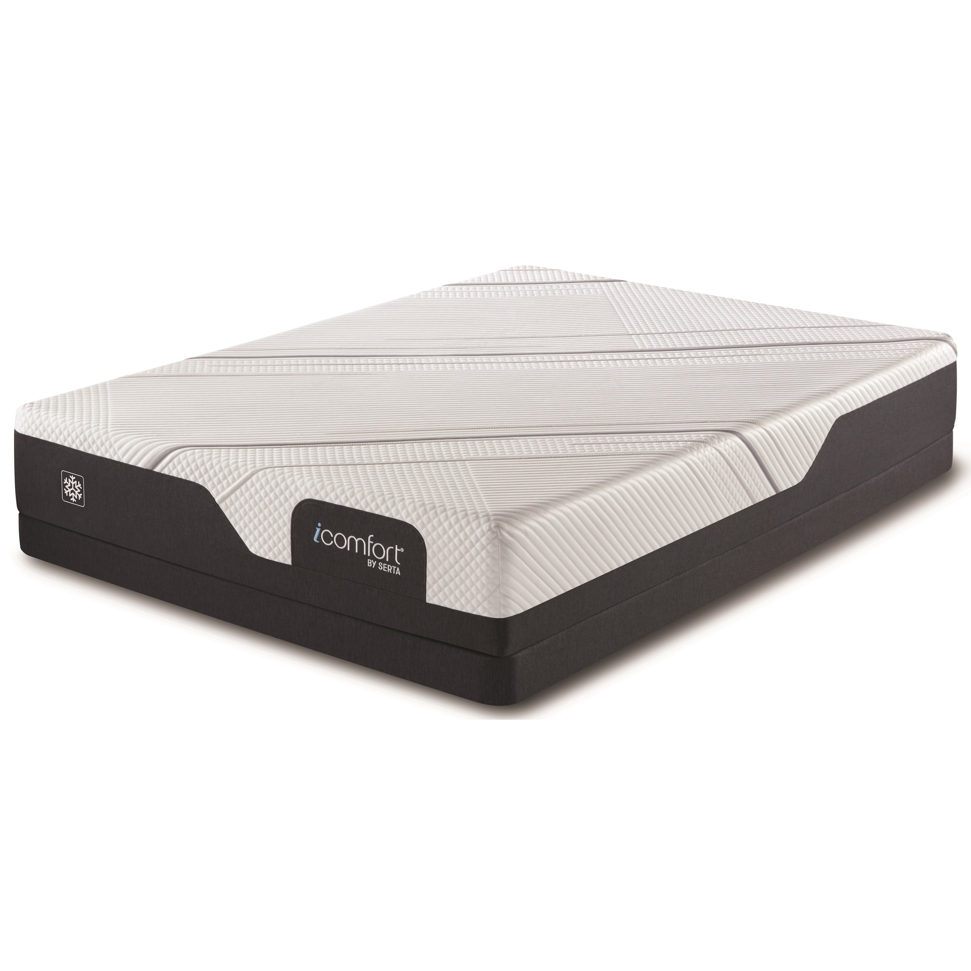 Serta CF1000 Medium Full 10" Medium Memory Foam Mattress and 5" Low